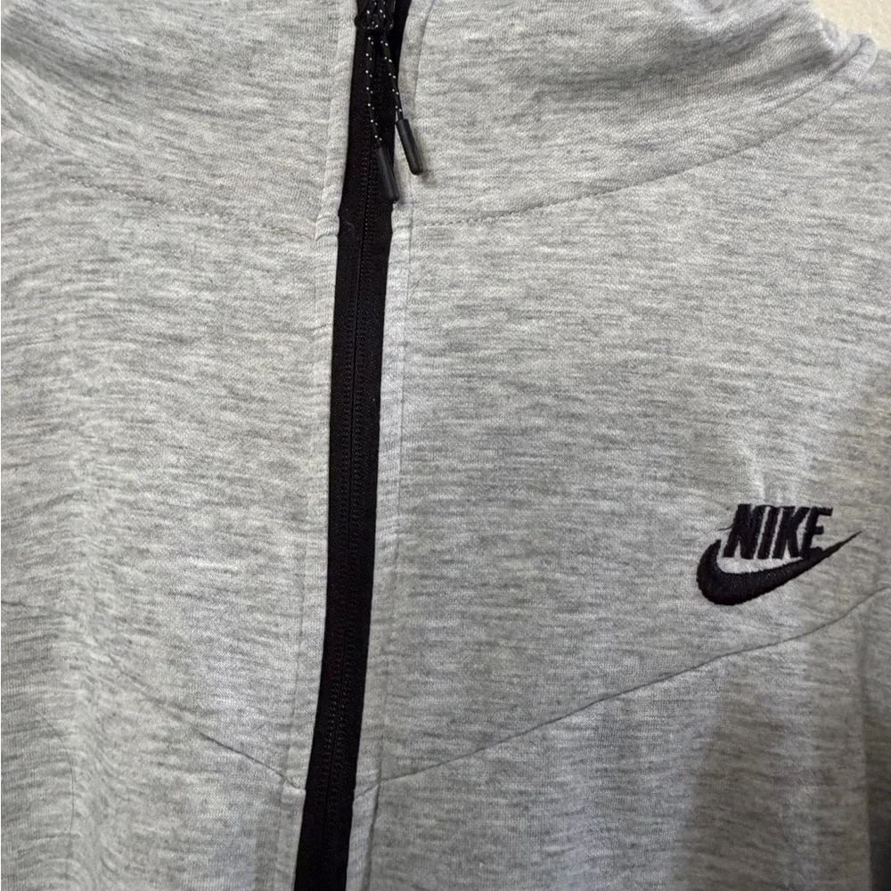Nike Tech Fleece Full Zip Hoodie Light Gray Men Size L Casual Athletic - Picture 5 of 9